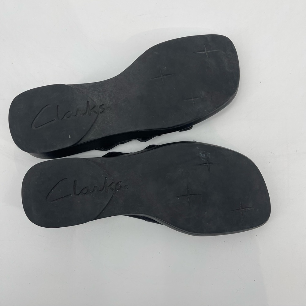 Clark’s, Womens, wedge  size 7M good condition black Preowned - Picture 4 of 5